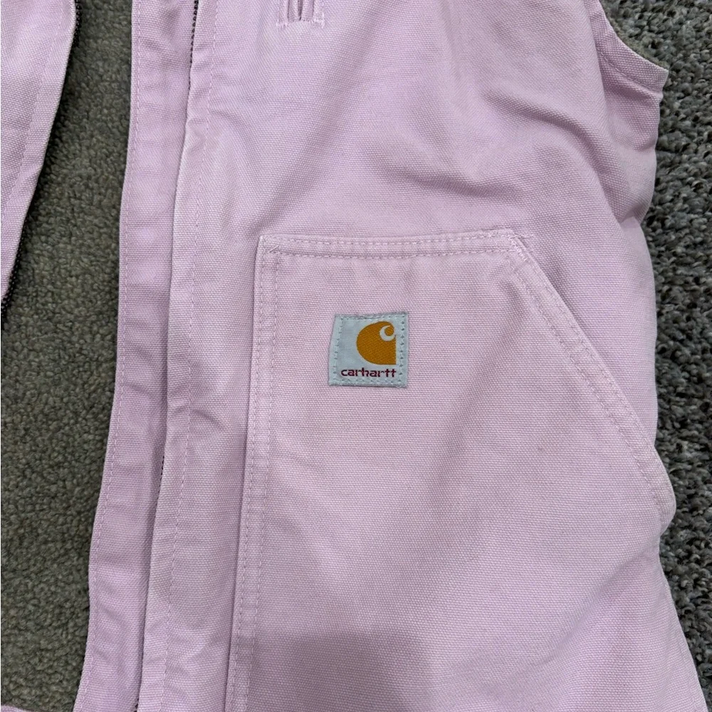 Carhartt Light Pink Vest with Gray Lining - Picture 2 of 4